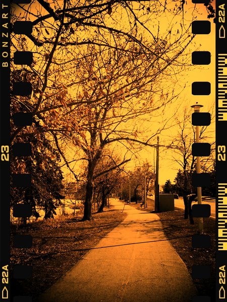 Walking Path, Kinsmen Park, Strathmore, Alberta, 2024-03-15