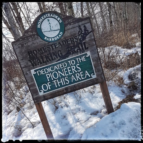 Homesteaders Walking Trail Sign