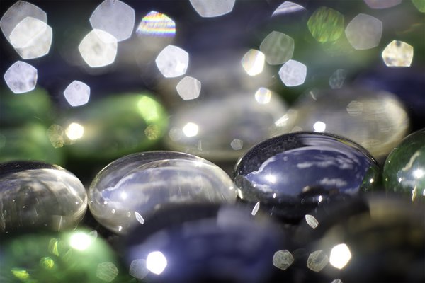 Graveside Glass Beads, Barrhead Cemetery (2 of 4)