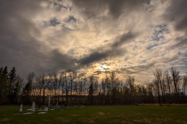 Ukranian Cemetery, Dusk, May 10, 2020