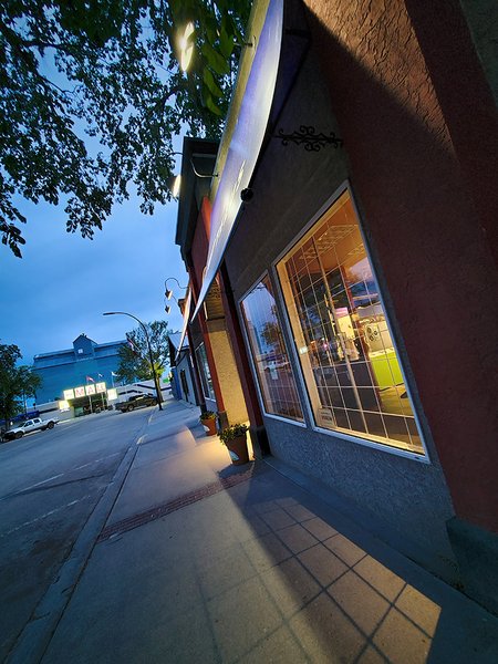 Main Street at Dusk, Barrhead, AB, 2022-06-12