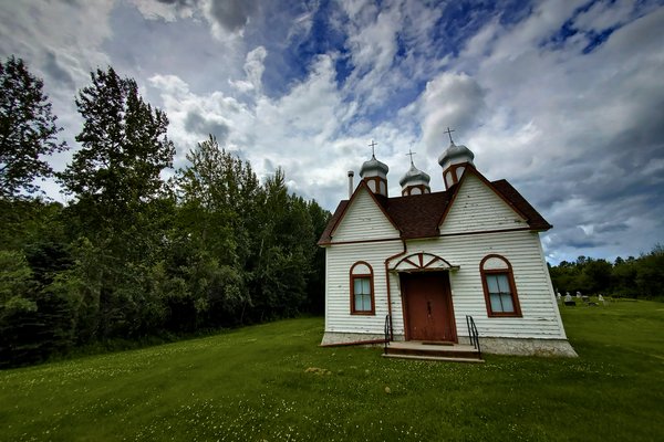 St. George's Ukranian Catholic Church 1 of 2, Onoway, Alberta, July 19, 2020