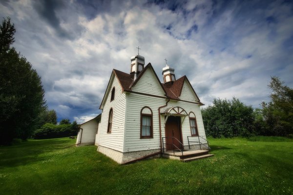 St. George's Ukranian Catholic Church, Onoway, Alberta, 2020-07-19