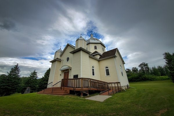 St. Nicholas Ukrainian Greek Catholic Church, Built 1930, Carvel, Alberta, 2020-07-19