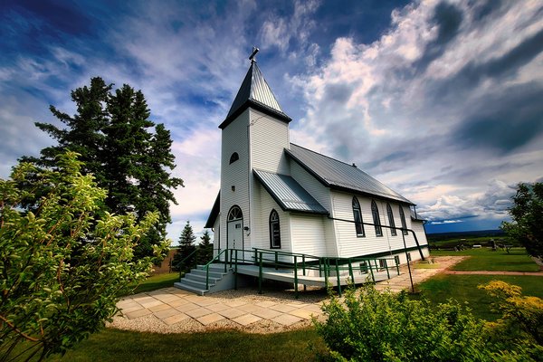 Some church found on some drive, Somewhere, Alberta, 2020-07-19
