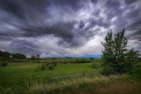 Storm Coming In from the Northwest, Strathmore, Alberta, June 6, 2021
