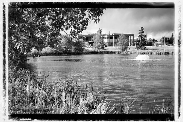 Municipal Building Behind Kinsmen Lake, Strathmore, Alberta, June 11, 2021