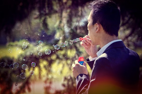 Bubbles, Strathmore Storefront School Graduation Ceremony (Vintage Processed), June 17, 2021