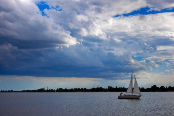 Sailboat, Chestermere Lake, Chestermere, Alberta, June 23, 2021