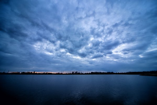 Gray's Pond, HDR, Sunset, 2022-03-01, Sun Completely Faded