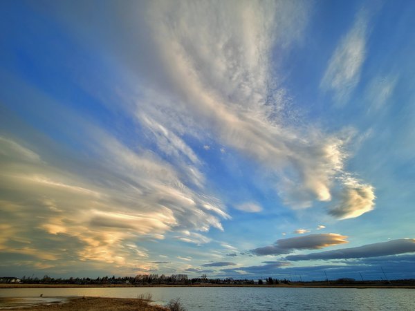 Gray's Pond, Sunset, Phone Test Shot 02, Landscape, Sun Over Horizon, 2022-05-04