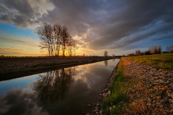 Sunset, Canal by Tom Sadler Bridge, Landscape, 2022-05-16