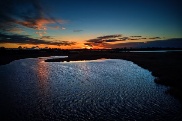 Sunset, South of Gray's Pond, 2022-05-18