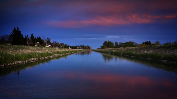 Irrigation Canal Sunset, 2022-05-18