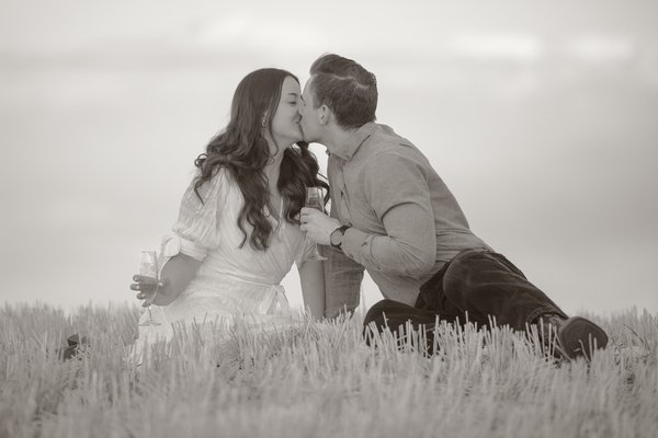 Engagement Shoot, 2022-05-22, Sealed with a Kiss, Sepia