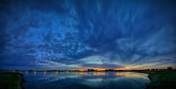 Gray's Pond, Fifty Minutes After Sunset, Strathmore, AB, 2022-06-03