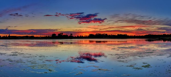 Standout Cloud After Sunset, Gray's Pond,, Strathmore, AB, 2022-06-08