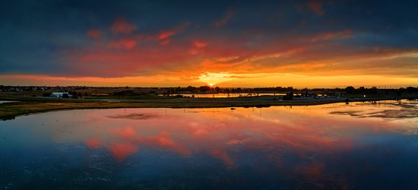 Last Light, Gray's Pond, Strathmore, Alberta, 2022-09-15