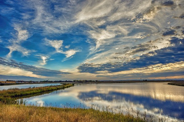 Skyscape Over Wetlands 05, Ralph Klein Park, Calgary, Alberta, 2022-09-22
