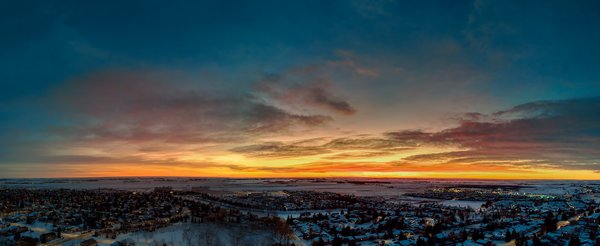 Launched 10 Min Before Sunrise, Strathmore, AB, 2022-12-08