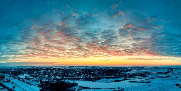 A Cold Ending to a Cold Day, Strathmore, AB, 2022-12-12