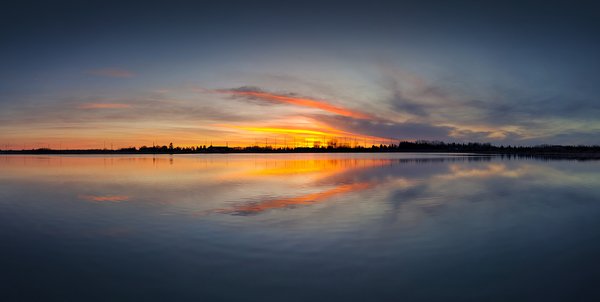 First reflection shot of the year, Gray Park, Strathmore, Alberta. 2023-04-23