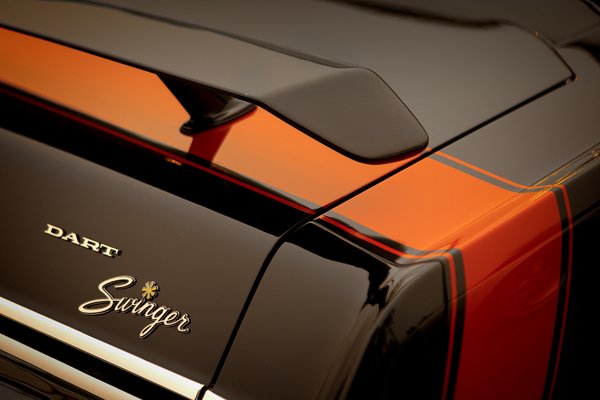 The Car Where You Swap Keys At Parties, Dodge Dart Swinger, Morrin, Alberta. 2023-05-20