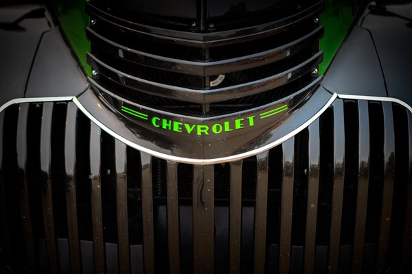 Full Frontal, Classic Chevy Truck, Morrin, Alberta. 2023-05-20