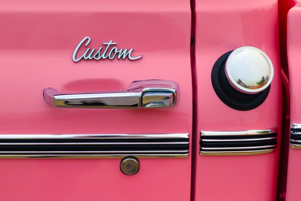 Door Handle & Gas Cap, Chevy C10 Custom, Morrin, Alberta. 2023-05-20