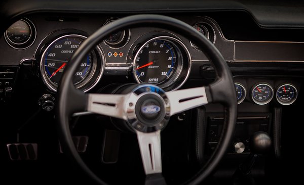 Updated Instrument Cluster, Ford Shelby GT Mustang, Morrin, Alberta. 2023-05-20