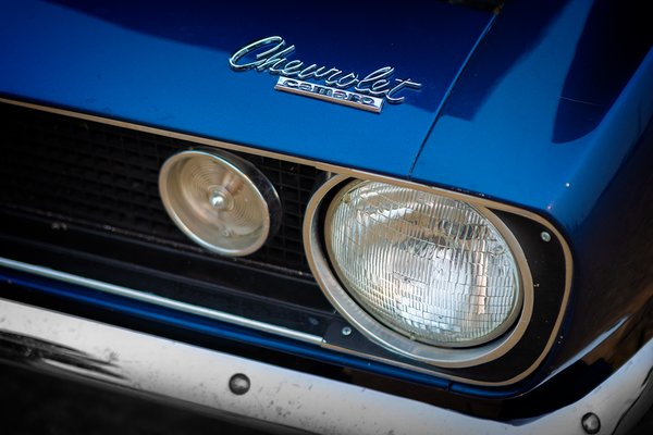 One Headlight, Chevrolet Camaro, Morrin, Alberta. 2023-05-20