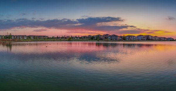 Sunset Over Strathmore Lake, Strathmore, Alberta, 2023-06-04