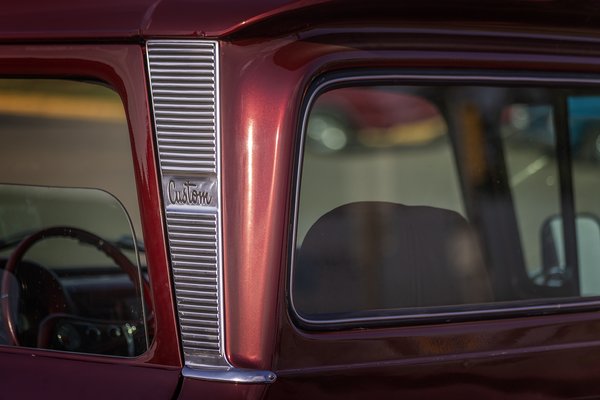 Ford Custom Pickup at Strathmore Cruisers Meetup, A&W Parking Lot, Strathmore, Alberta. 2023-07-20