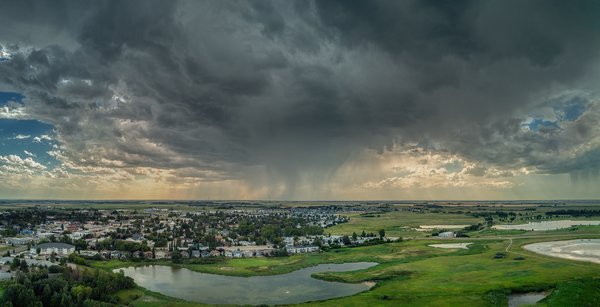 It's About Damn Time, Storm over Gray Ponds, Strathmore, Alberta. 2023-07-30
