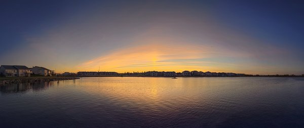 Muted Sunset, Strathmore Lake, Strathmore, Alberta, 2023-10-01