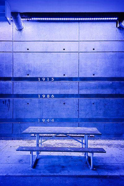 Table for Four, Walterdale Bridge, Edmonton, AB, 2023-11-12