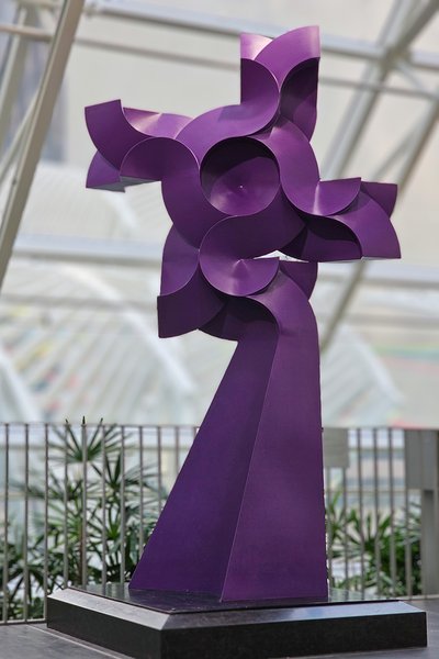 Pinwheel Statue, Devonian Gardens, Calgary, Alberta, 2024-02-22