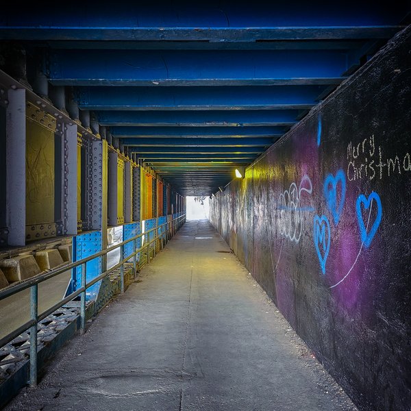 Not the tunnel of love, Downtown, Calgary, Alberta, 2024-02-22