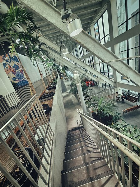 Side Stairs. Devonian Gardens, Calgary, Alberta, 2024-02-22