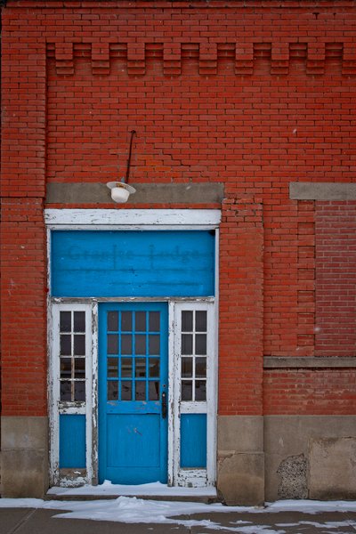 Blue Door 02, Blackie, Alberta, 2024-03-05