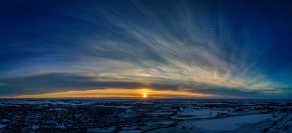 Blue and Gold, Strathmore, Alberta, 2024-03-15