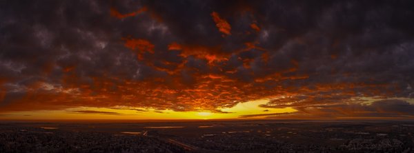 Fire along the sky, Strathmore, Alberta, 2024-03-13