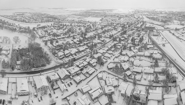 More snow in the forecast, Thornbriar Green, Strathmore, AB, 2024-03-22