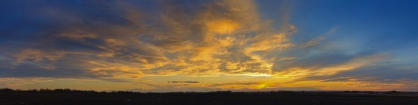 Conflagration, Sunset, Wheatland County, AB, 2024-04-02