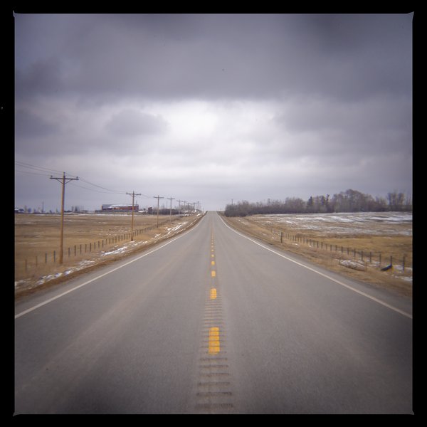 The road to nowhere, Hwy 561 outside of Standard, AB, 2024-04-96