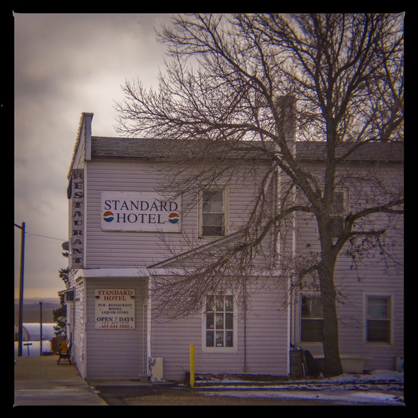 Front of the Standard Hotel, Standard, AB, 2024-04-06