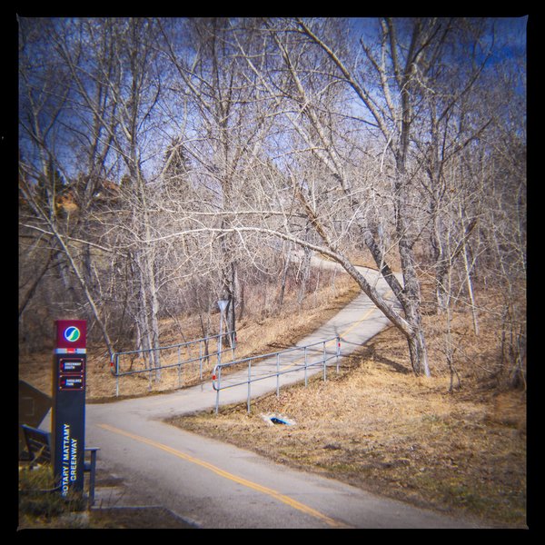 Nowhere to go but up, Bowmont Park, Calgary, AB, 2024-04-12