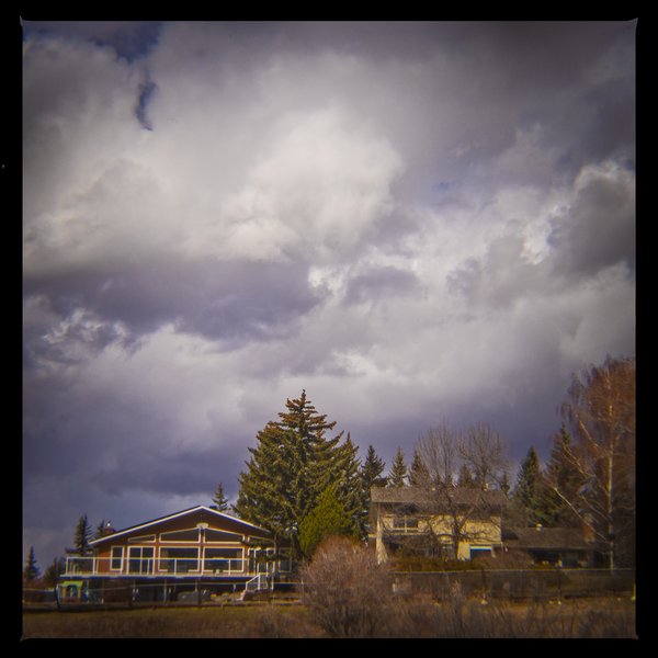 Those tony homes, Bowmont Park, Calgary, AB, 2024-04-12