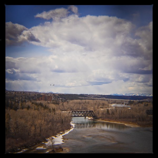 That trestle again, Bowmont Park, Calgary, AB, 2024-04-12