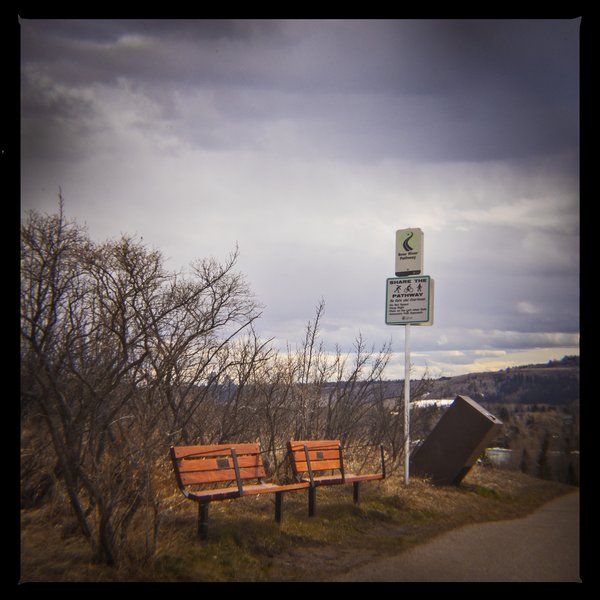 Benched for the season, Bowmont Park, Calgary, AB, 2024-04-12